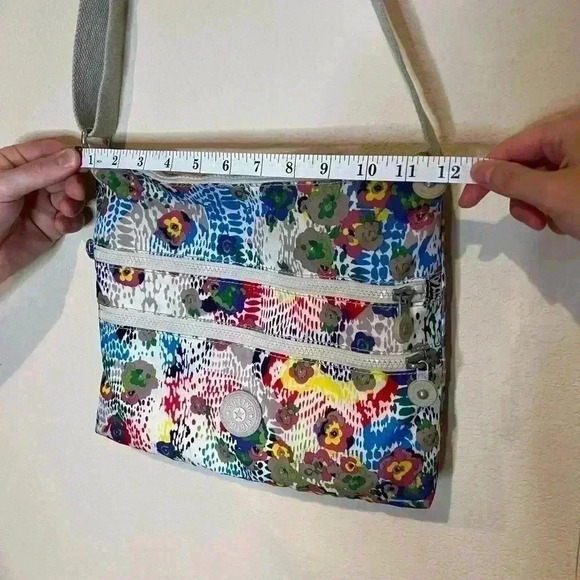 Kipling Alvar Tote Crossbody Bag Daisy Floral Shoulder - Picture 3 of 7